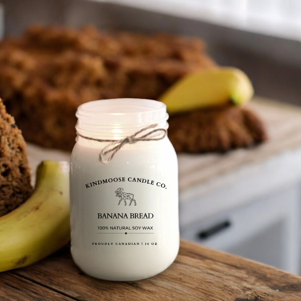 BANANA BREAD Soy Wax Candle 16 oz