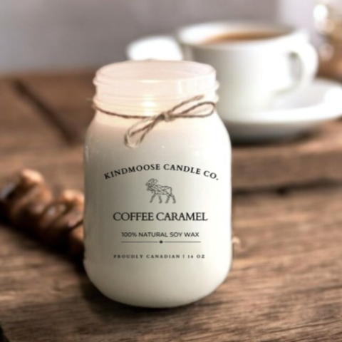 COFFEE CARAMEL Soy Wax Candle 16 oz