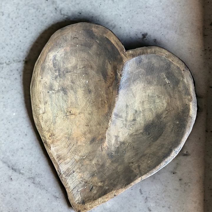 Wooden Heart Shaped Bowls