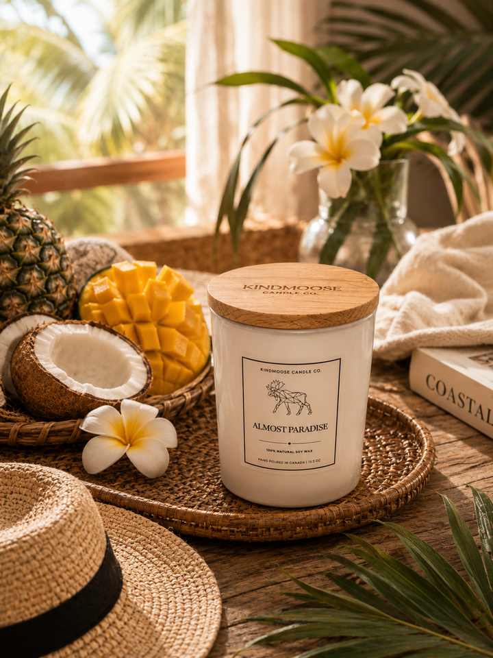ALMOST PARADISE - Double Wick Soy Candle