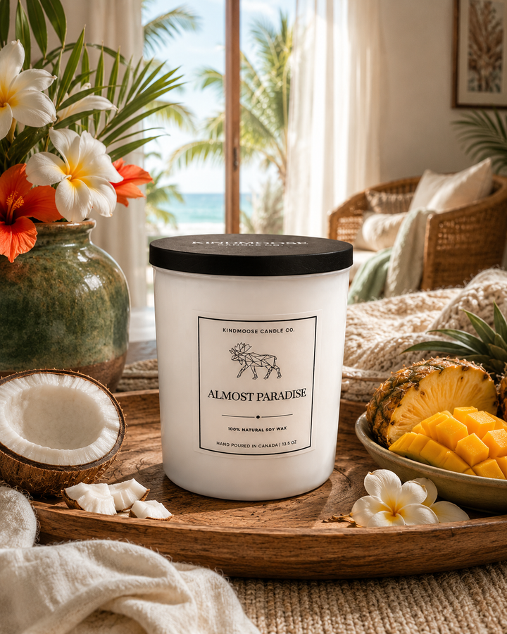 ALMOST PARADISE - Double Wick Soy Candle