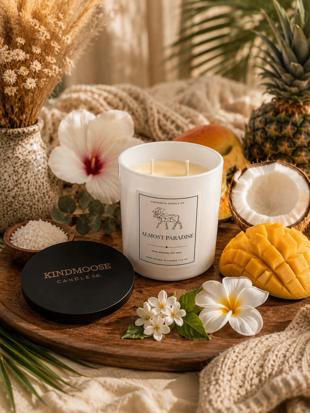 ALMOST PARADISE - Double Wick Soy Candle