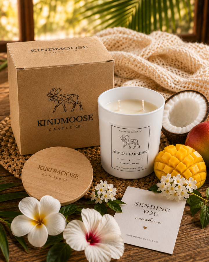 ALMOST PARADISE - Double Wick Soy Candle