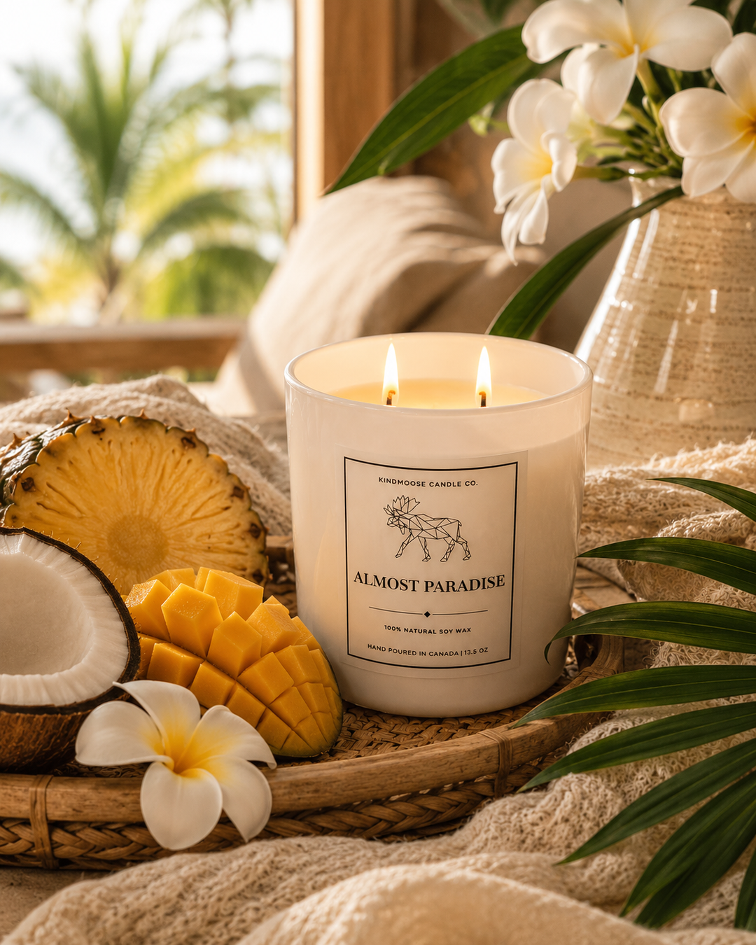 ALMOST PARADISE - Double Wick Soy Candle