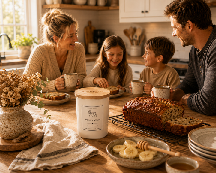 BANANA BREAD - Double Wick Soy Candle