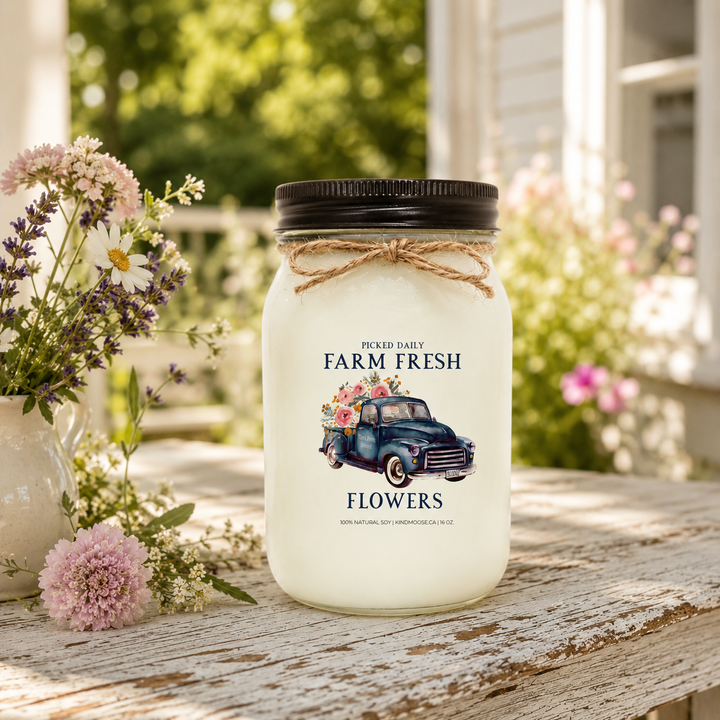 BLUE FARM FRESH FLOWERS - 16oz Soy Candle
