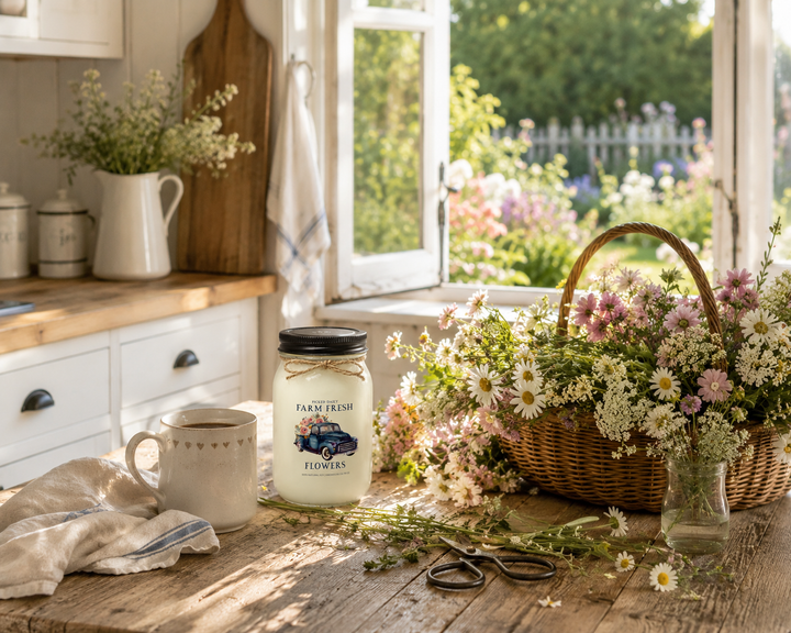 BLUE FARM FRESH FLOWERS - 16oz Soy Candle