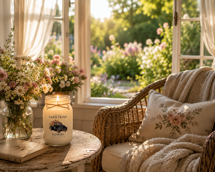 BLUE FARM FRESH FLOWERS - 16oz Soy Candle