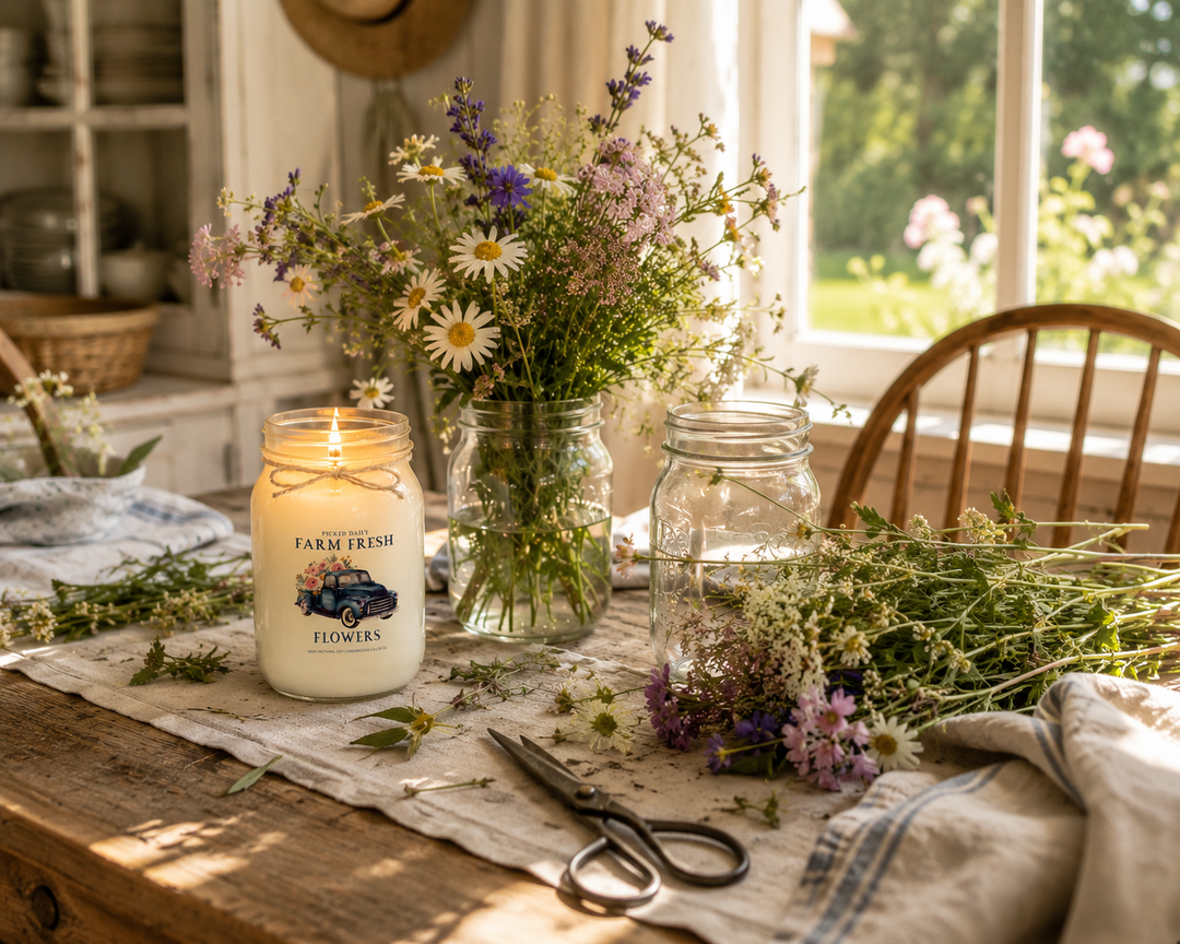 BLUE FARM FRESH FLOWERS - 16oz Soy Candle