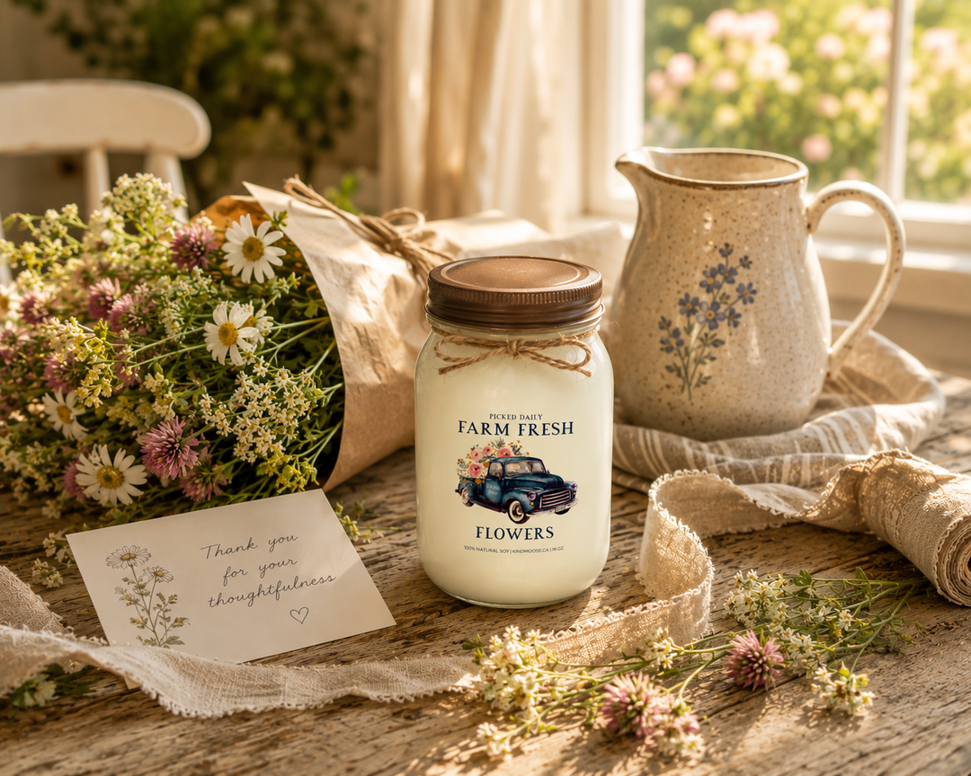 BLUE FARM FRESH FLOWERS - 16oz Soy Candle