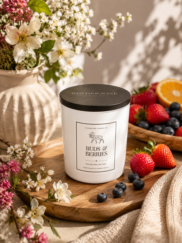 BUDS & BERRIES - Double Wick Soy Candle