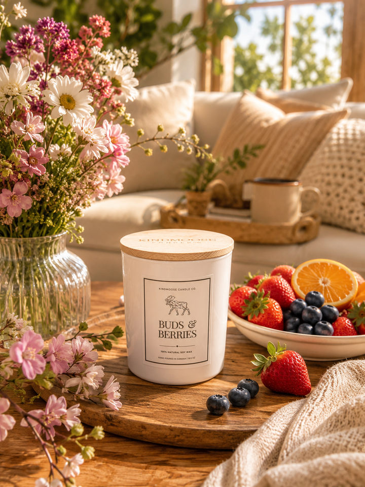 BUDS & BERRIES - Double Wick Soy Candle