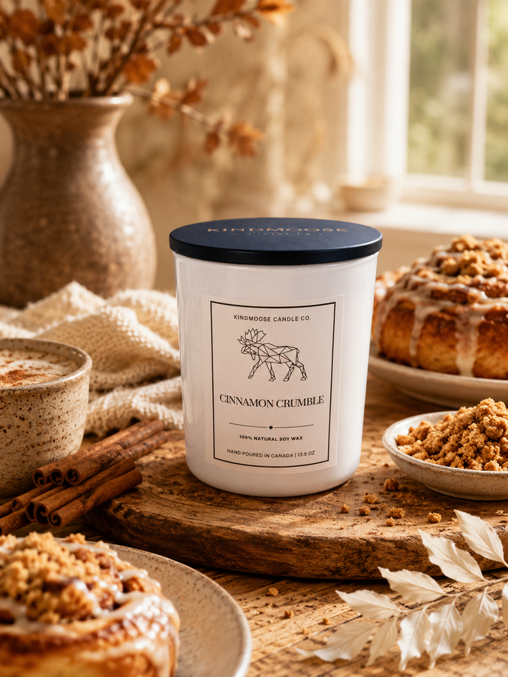 CINNAMON CRUMBLE - Double Wick Soy Candle