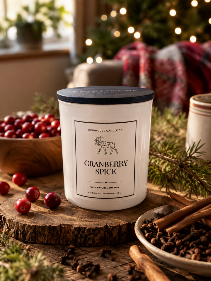 CRANBERRY SPICE - Double Wick Soy Candle