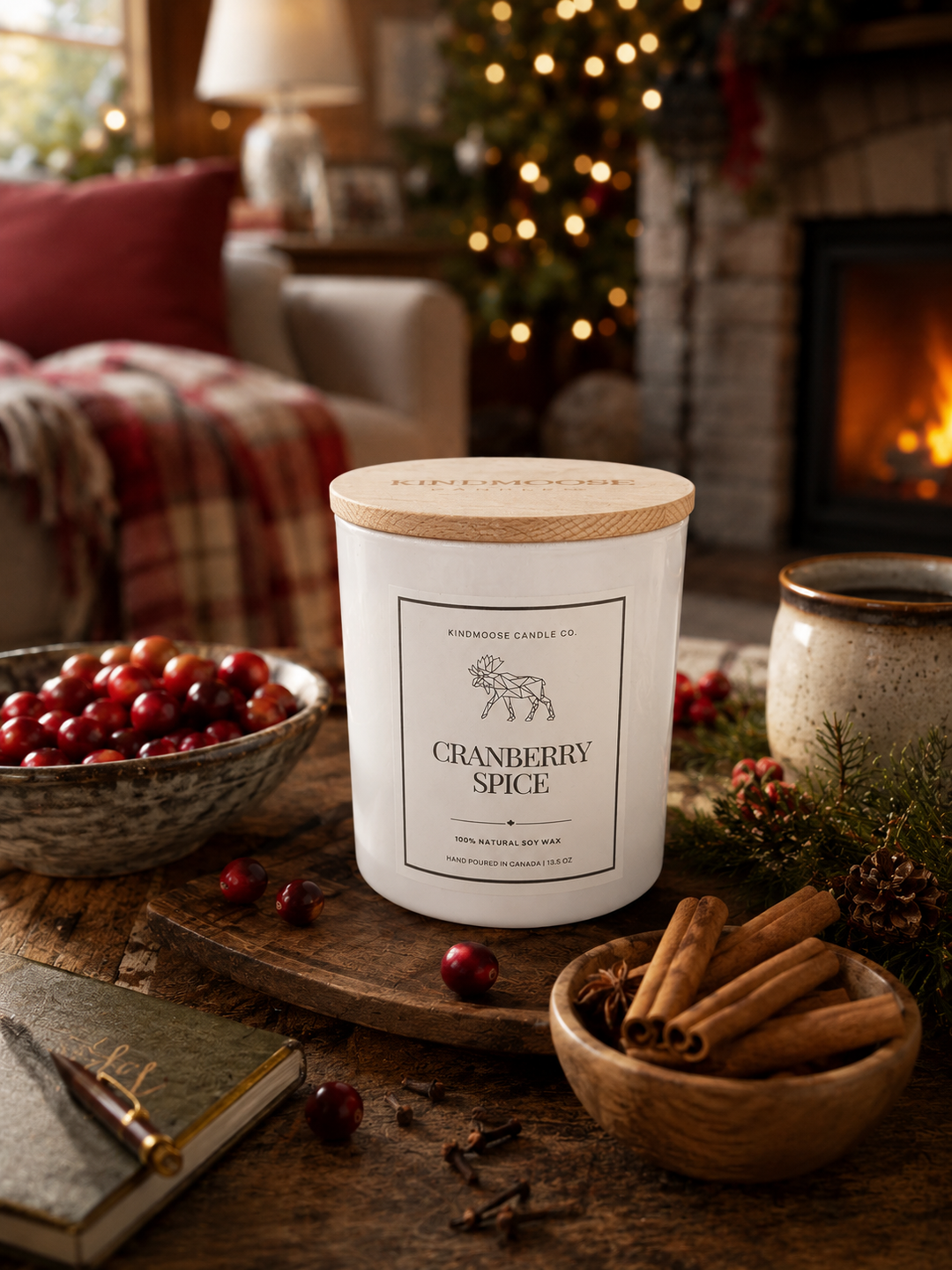 CRANBERRY SPICE - Double Wick Soy Candle