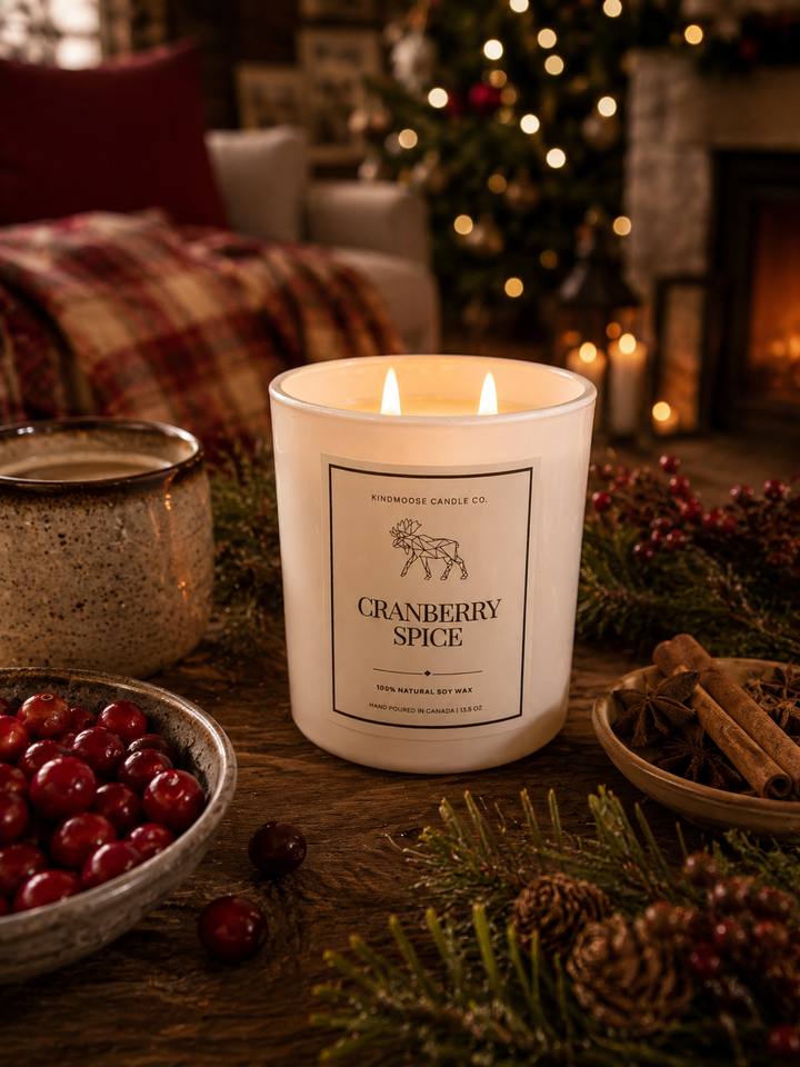 CRANBERRY SPICE - Double Wick Soy Candle