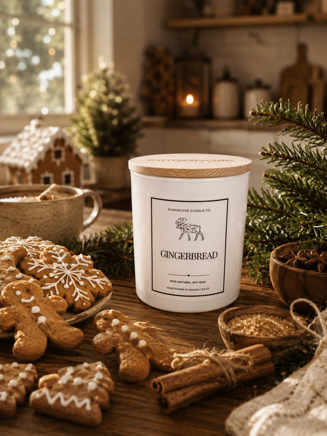 GINGERBREAD - Double Wick Soy Candle