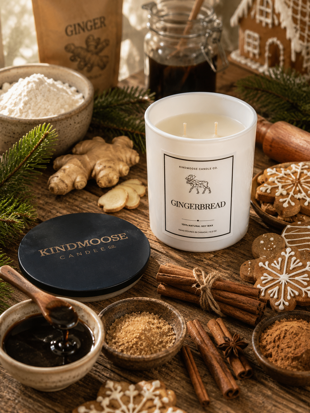 GINGERBREAD - Double Wick Soy Candle