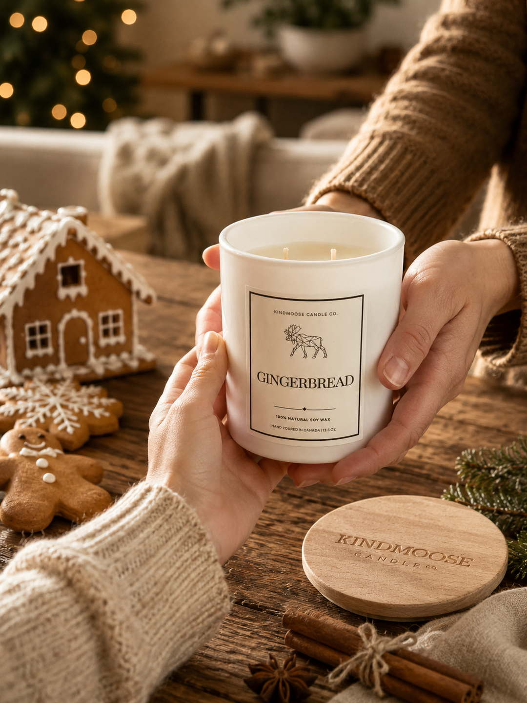 GINGERBREAD - Double Wick Soy Candle
