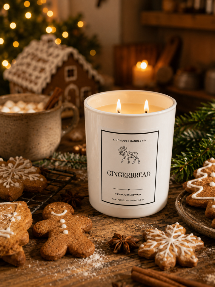 GINGERBREAD - Double Wick Soy Candle