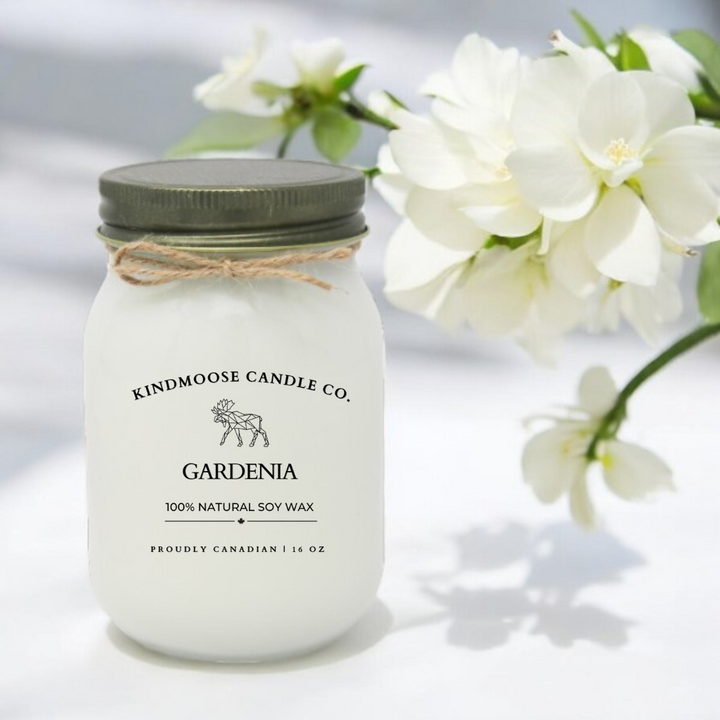 Gardenia Soy Wax Candle 16 oz