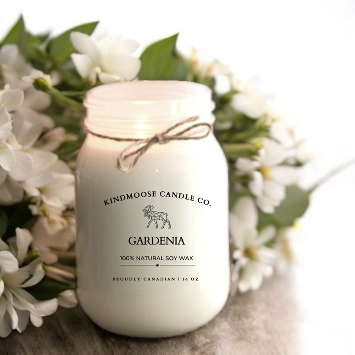 Gardenia Soy Wax Candle 16 oz