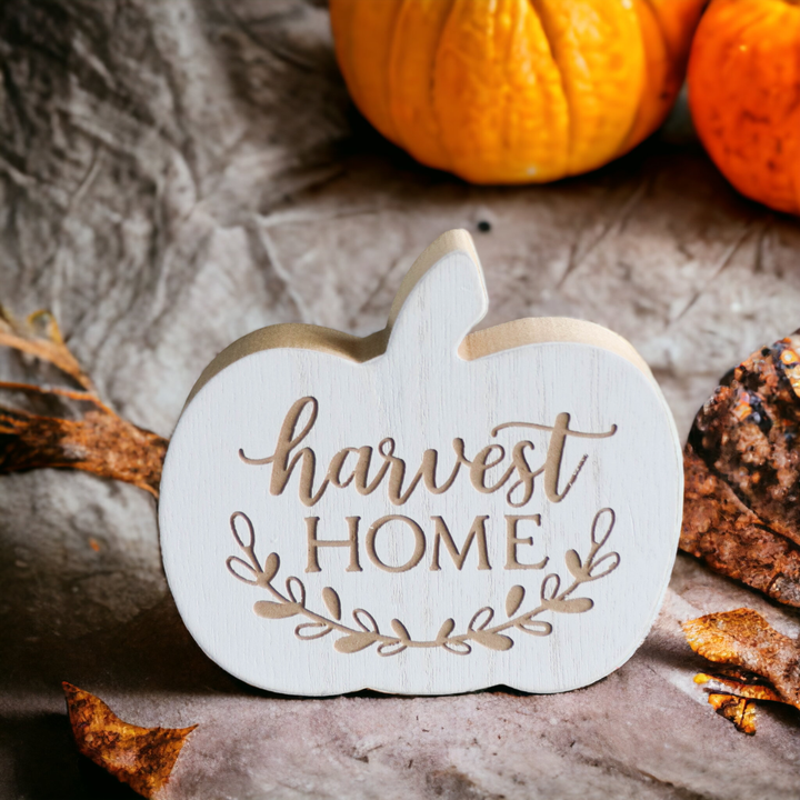 HARVEST HOME - WOOD PUMPKIN