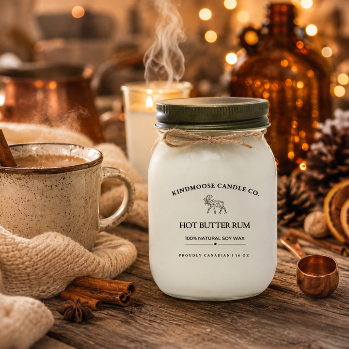 HOT BUTTERED RUM - 16oz Soy Candle