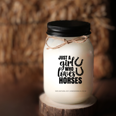 JUST A GIRL WHO LOVES HORSES - 16oz