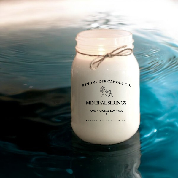 Mineral Springs Soy Wax Candle 16 oz