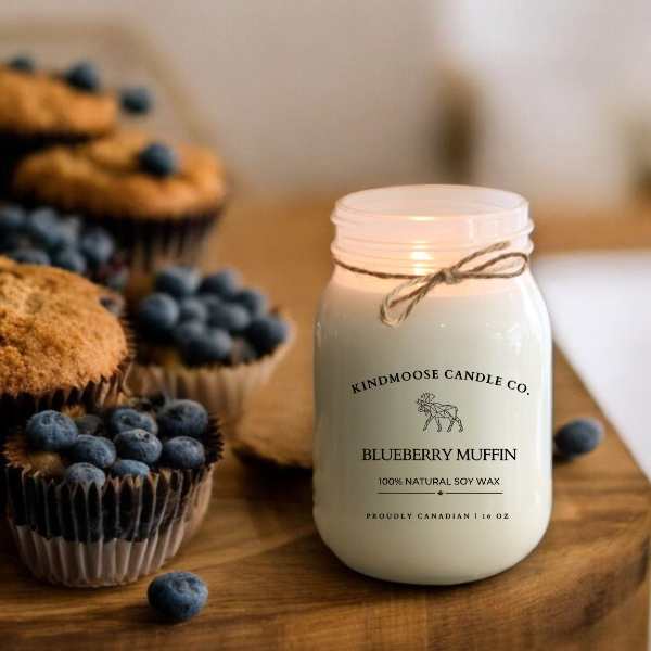 BLUEBERRY MUFFIN Soy Wax Candle 16 oz