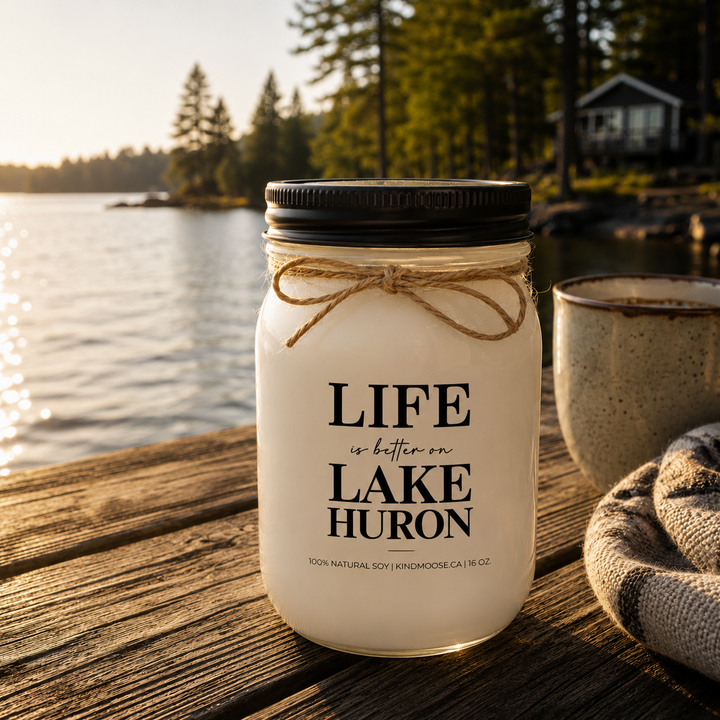 LIFE IS BETTER ON LAKE HURON - 16oz Soy Candle