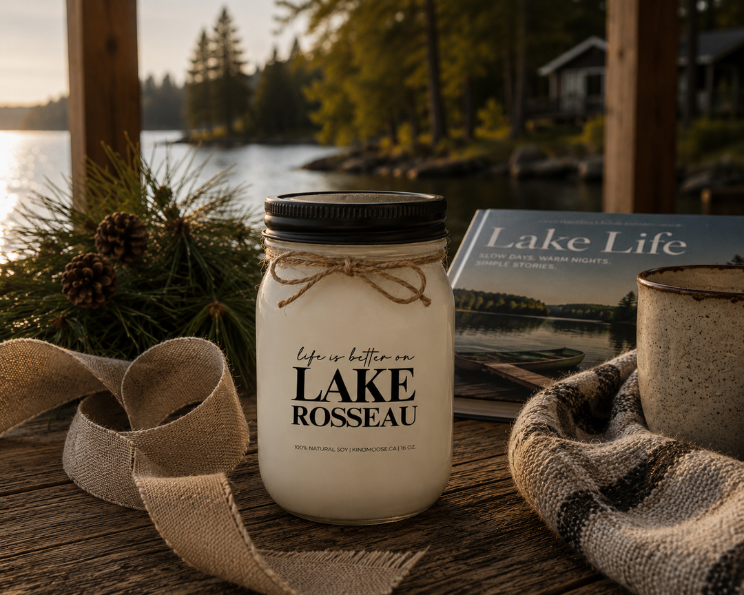 LIFE IS BETTER ON LAKE ROSSEAU - 16oz Soy Candle
