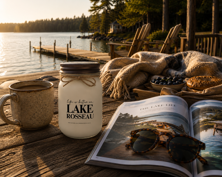 LIFE IS BETTER ON LAKE ROSSEAU - 16oz Soy Candle