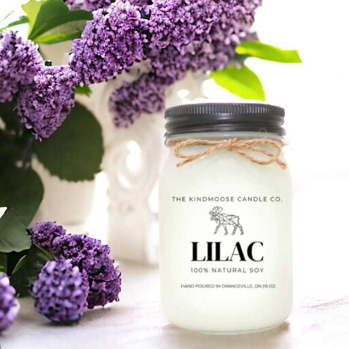 Lilac candle