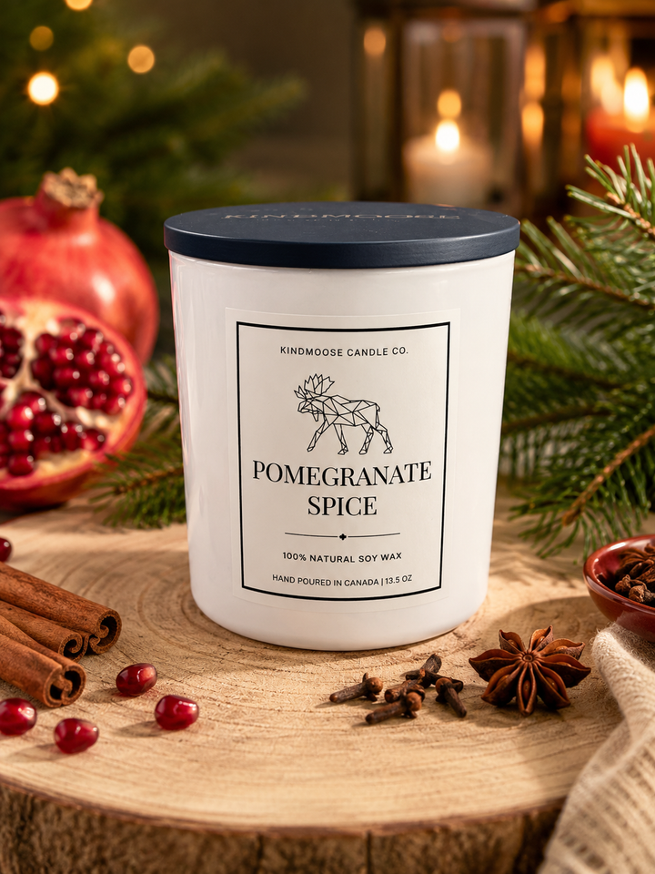 POMEGRANATE SPICE - Double Wick Soy Candle