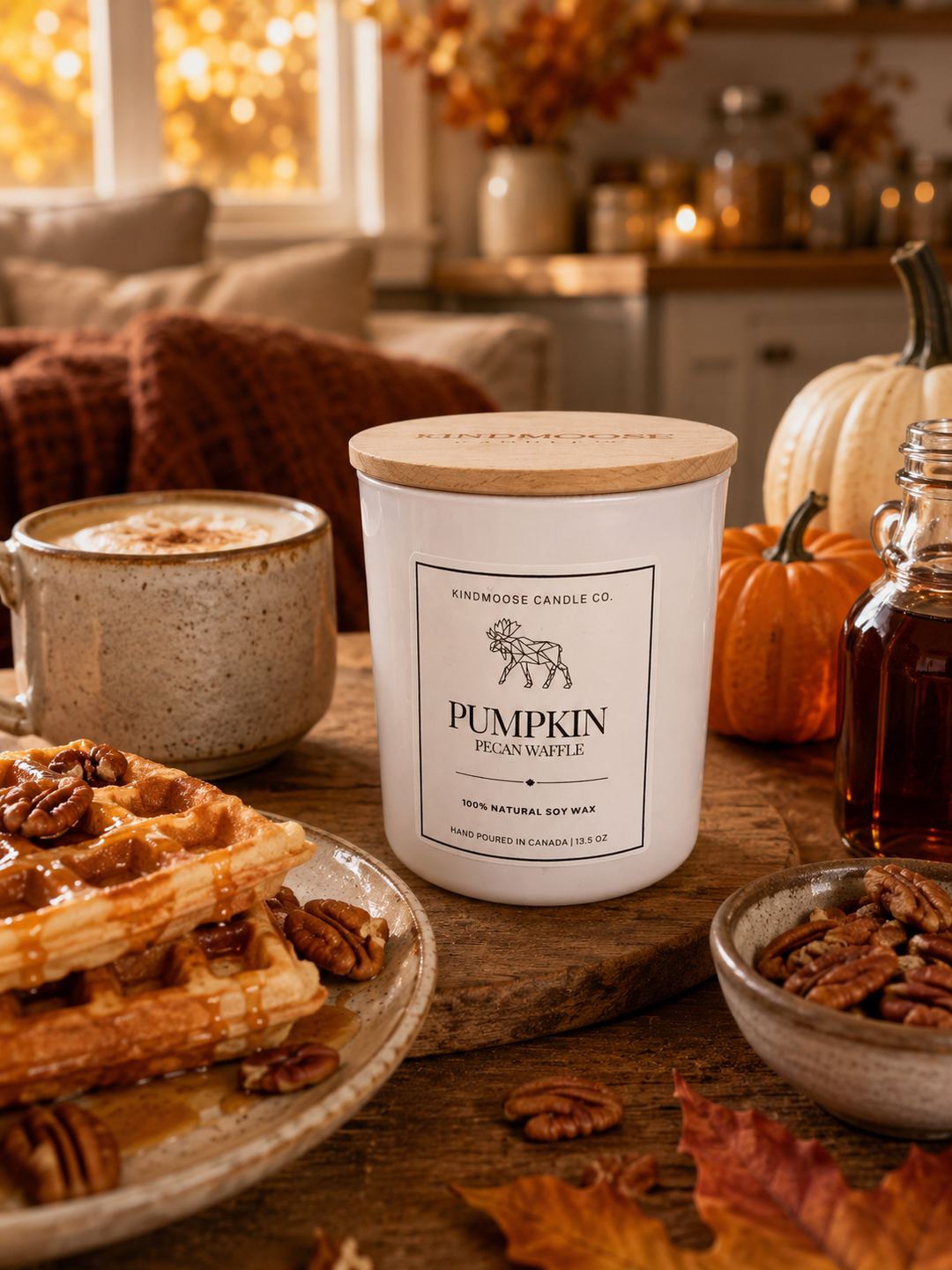 PUMPKIN PECAN WAFFLE - Double Wick Soy Candle