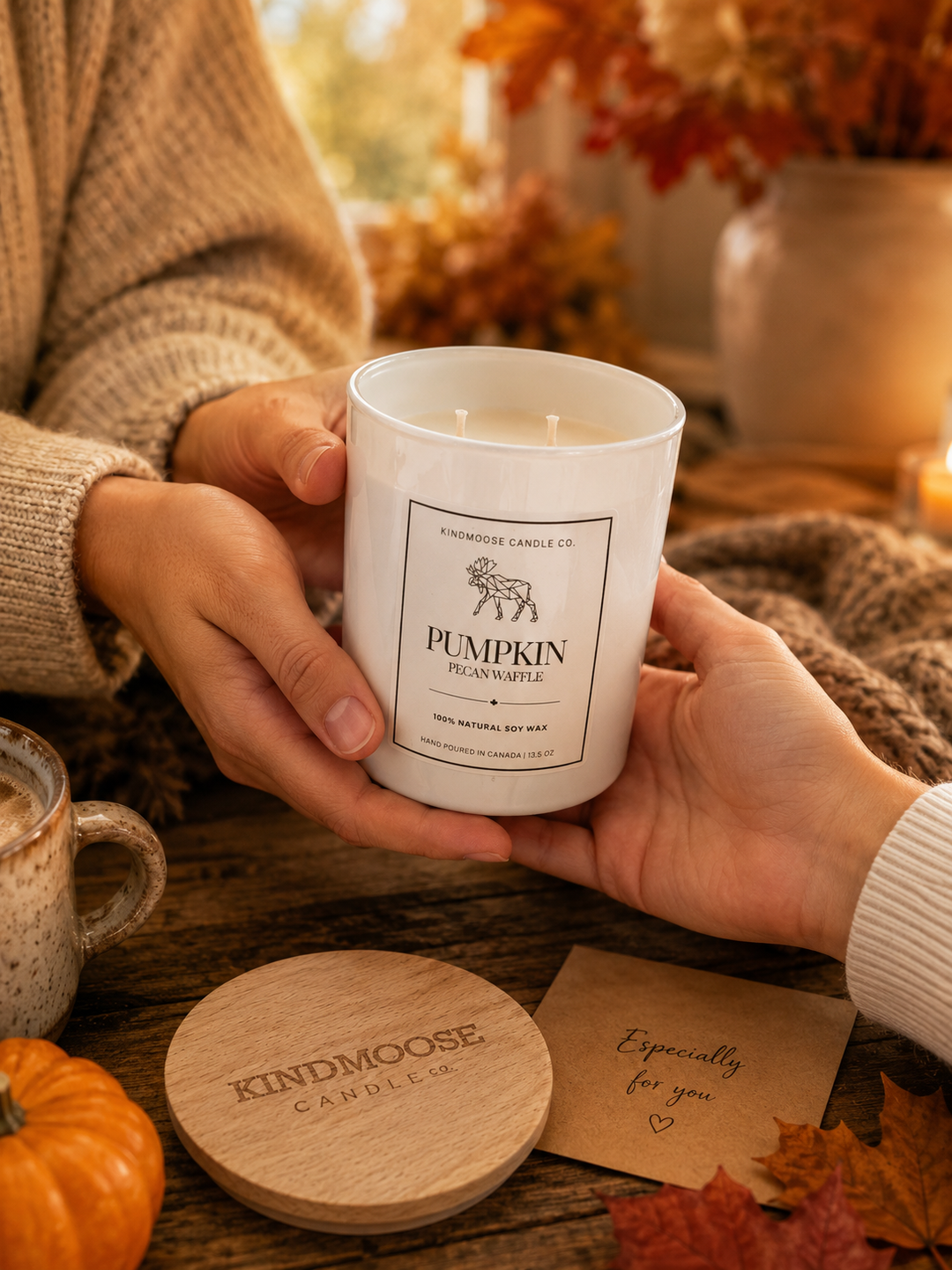 PUMPKIN PECAN WAFFLE - Double Wick Soy Candle