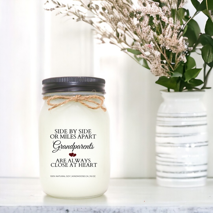SIDE BY SIDE OR MILES APART GRANDPARENTS ARE ALWAYS CLOSE AT HEART - 16oz