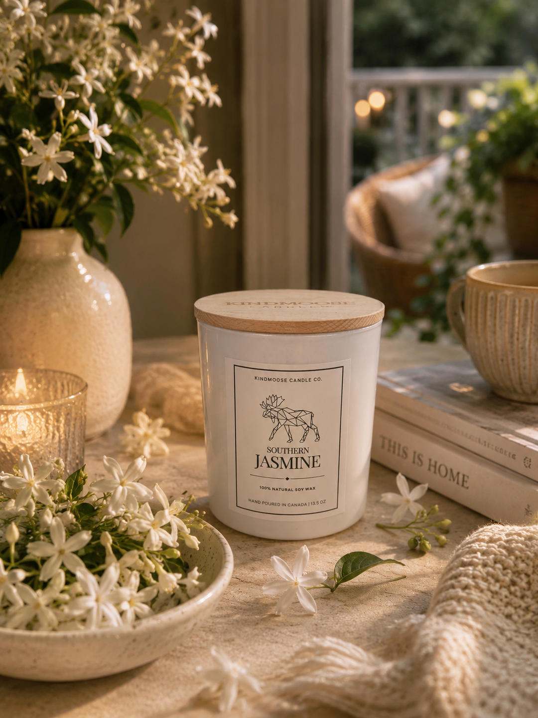 SOUTHERN JASMINE - Double Wick Soy Candle