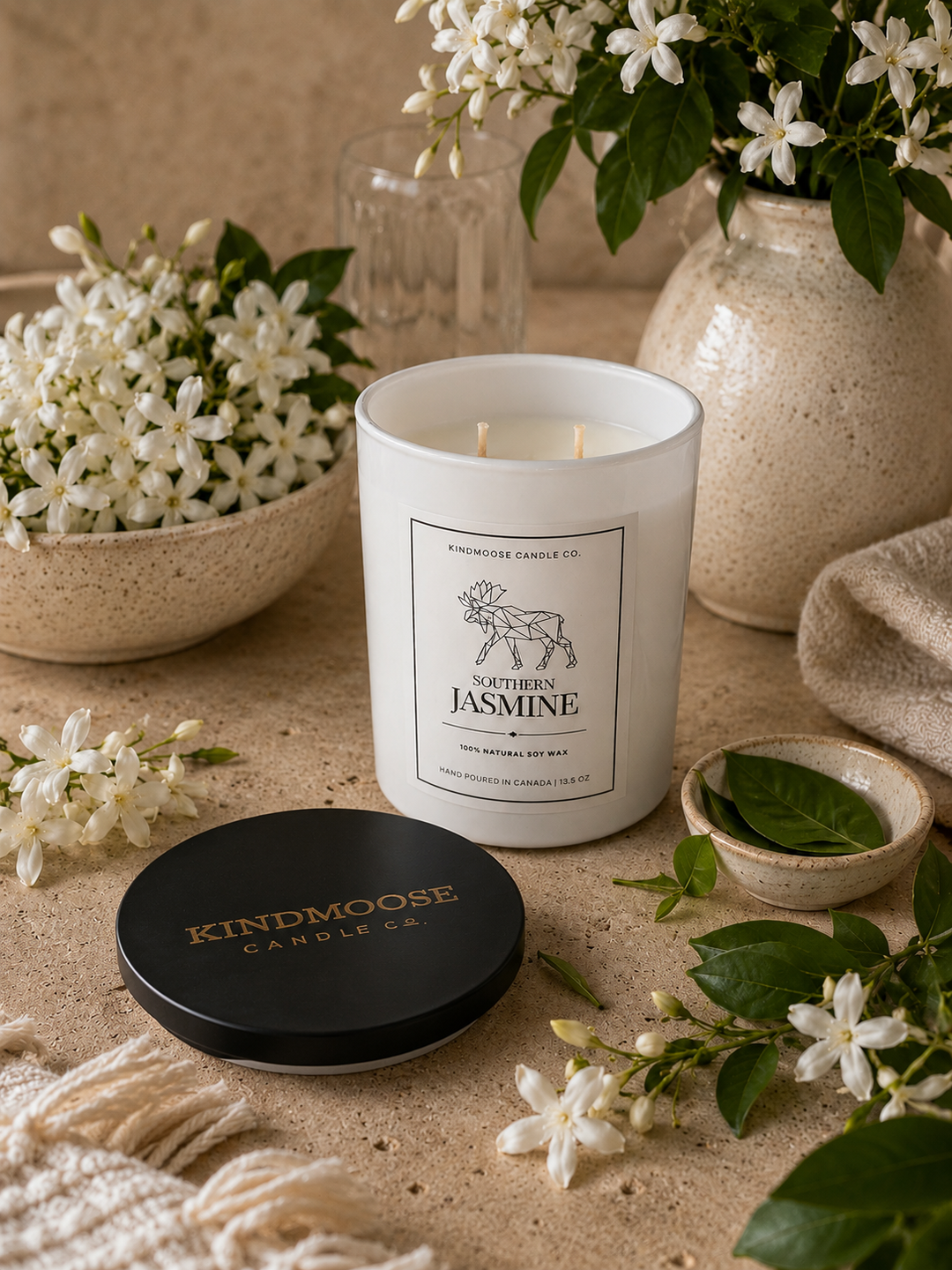 SOUTHERN JASMINE - Double Wick Soy Candle