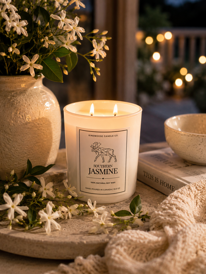 SOUTHERN JASMINE - Double Wick Soy Candle