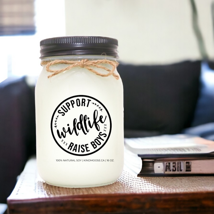 SUPPORT WILDLIFE RAISE BOYS - 16oz