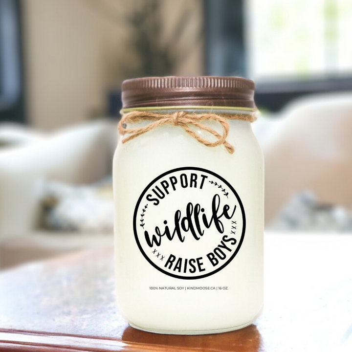 SUPPORT WILDLIFE RAISE BOYS - 16oz