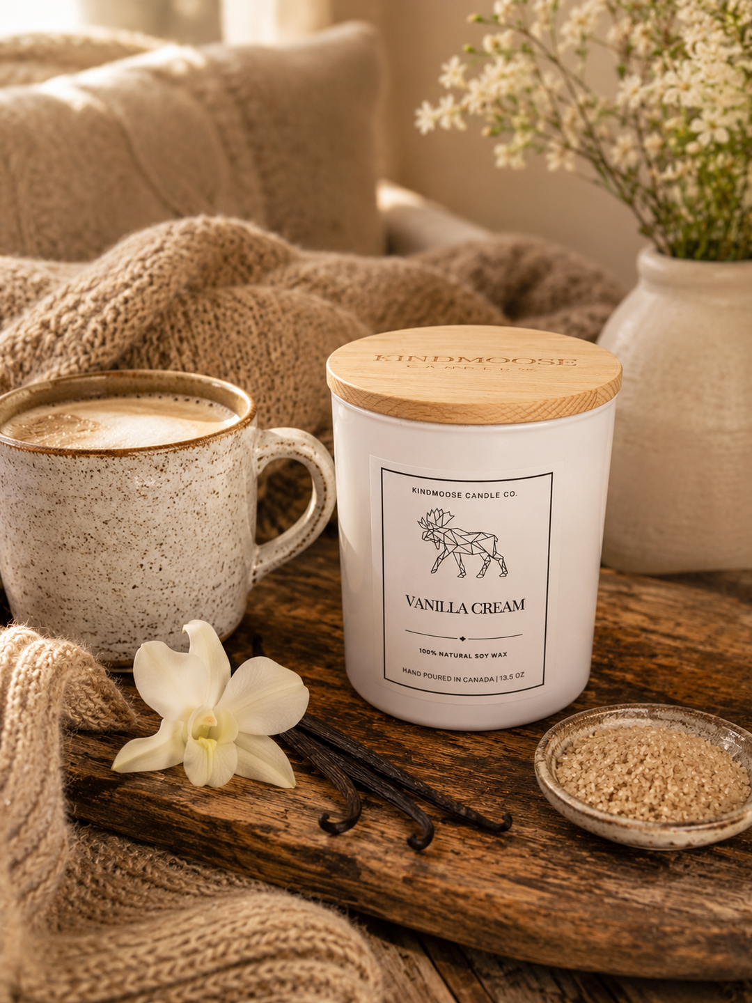 VANILLA CREAM - Double Wick Soy Candle