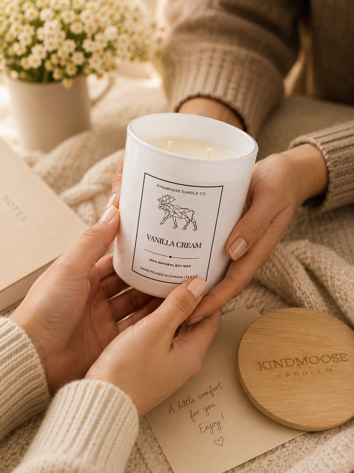 VANILLA CREAM - Double Wick Soy Candle