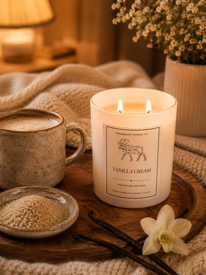 VANILLA CREAM - Double Wick Soy Candle