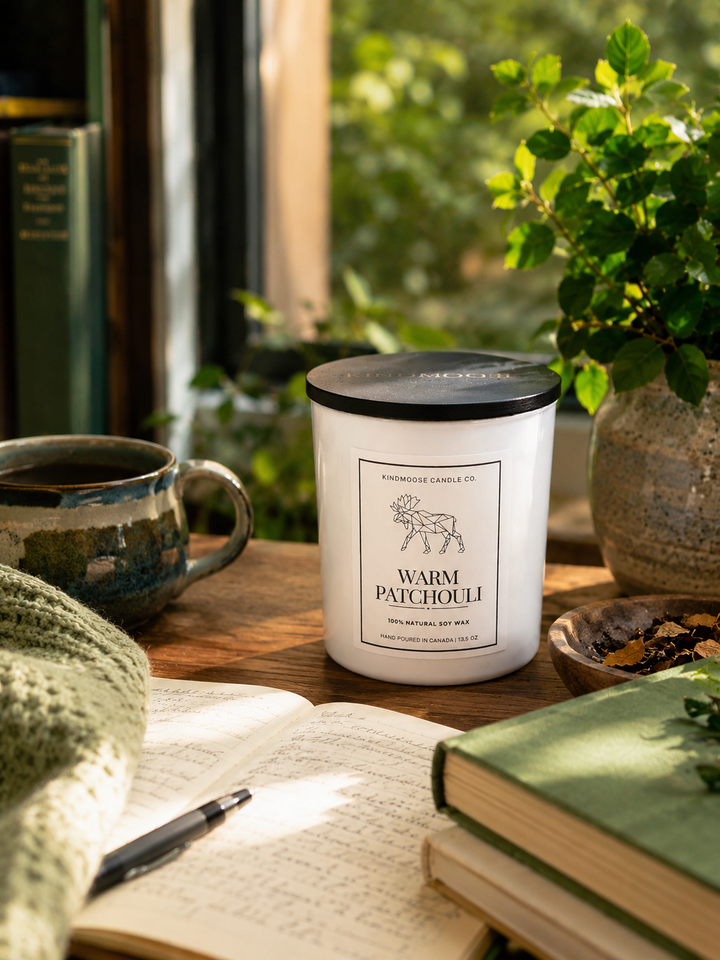 WARM PATCHOULI - Double Wick Soy Candle