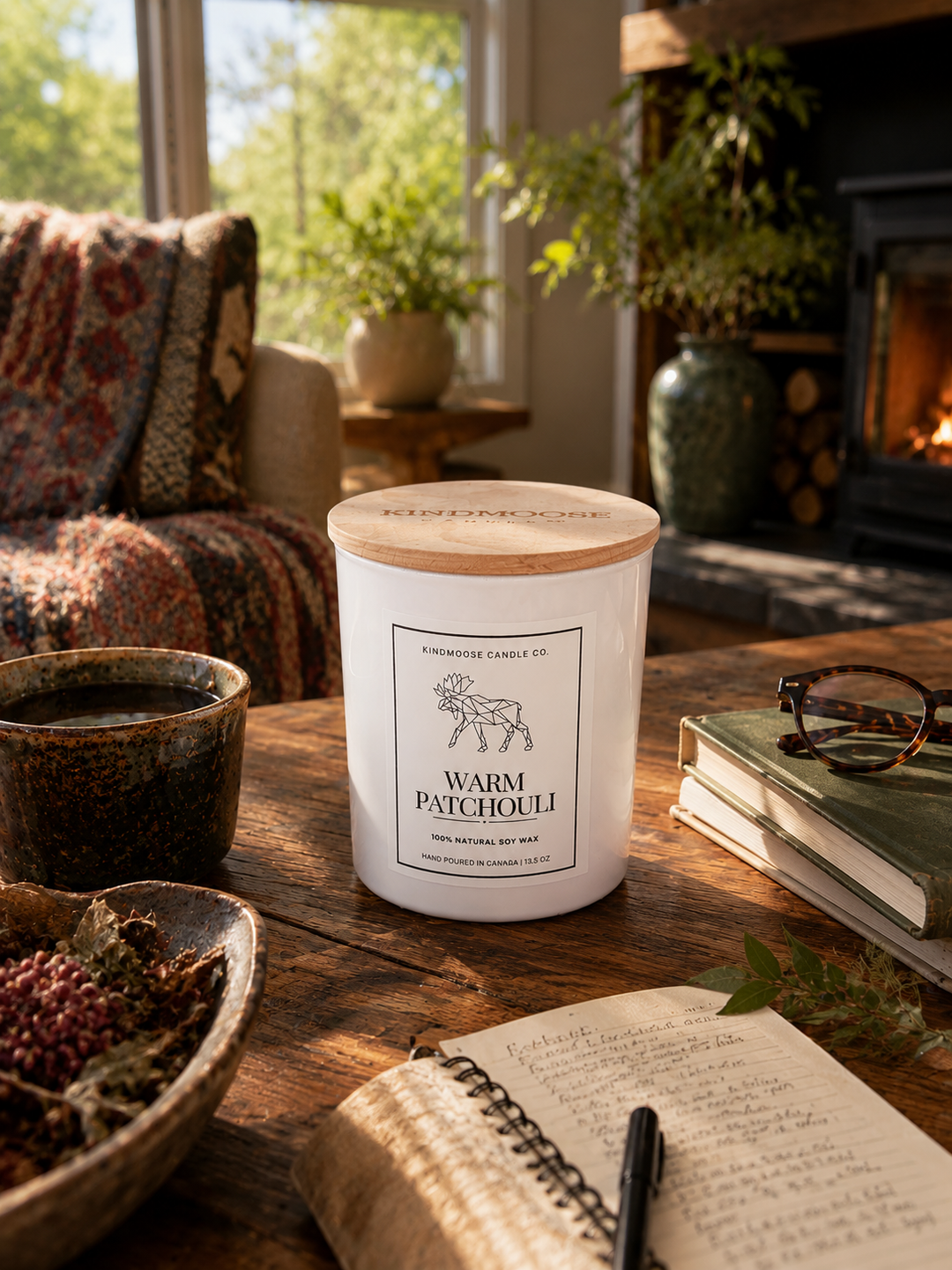 WARM PATCHOULI - Double Wick Soy Candle
