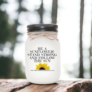 KINDMOOSE CANDLE CO 16 oz Candle Apple Pie / Black Be A Sunflower! Stand Strong And Follow the Sun